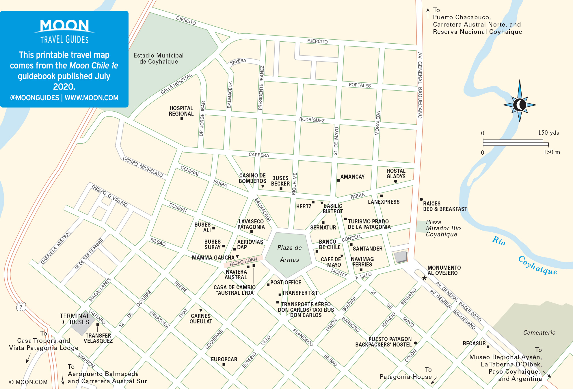 Map of Coyhaique