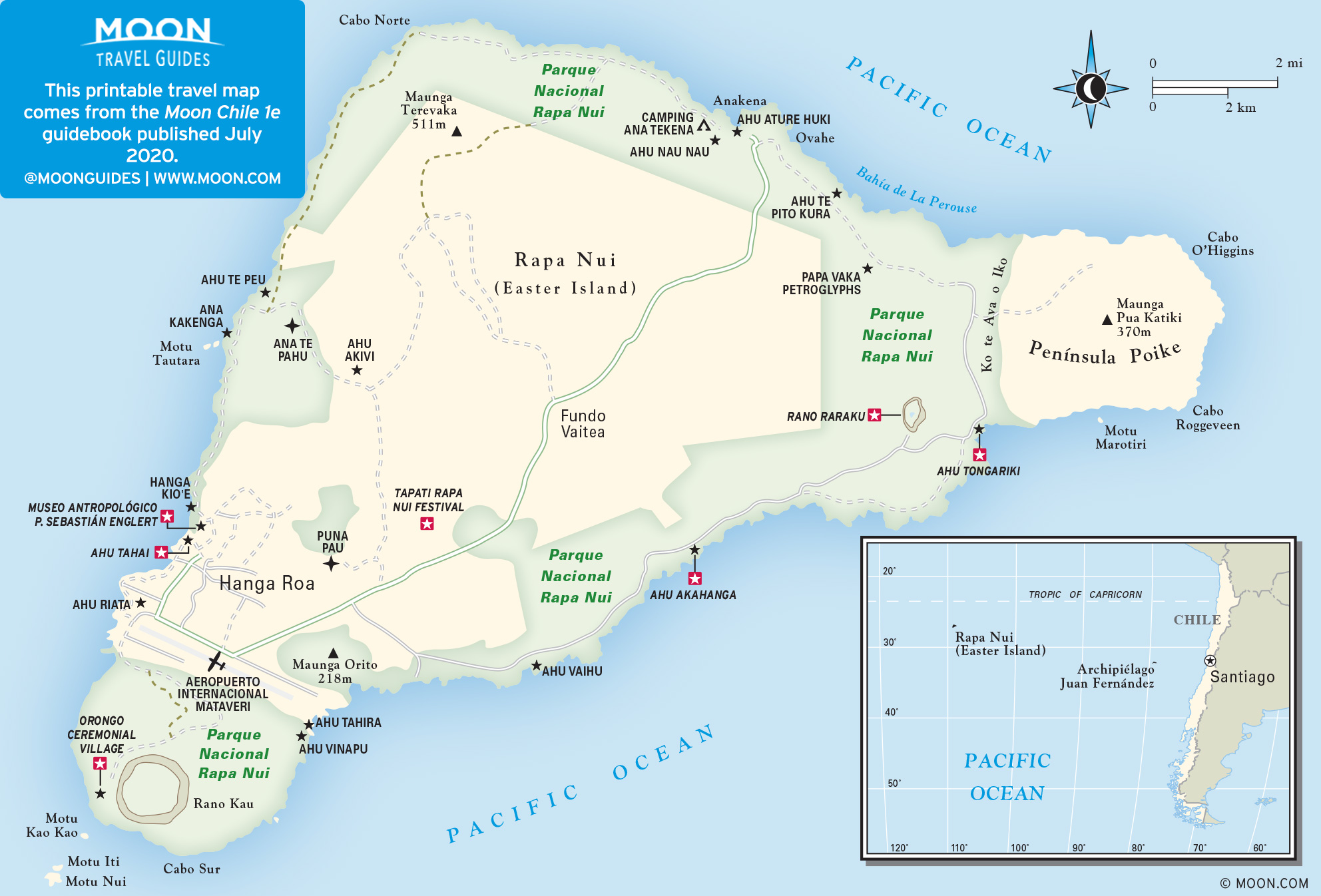 Map of Easter Islands