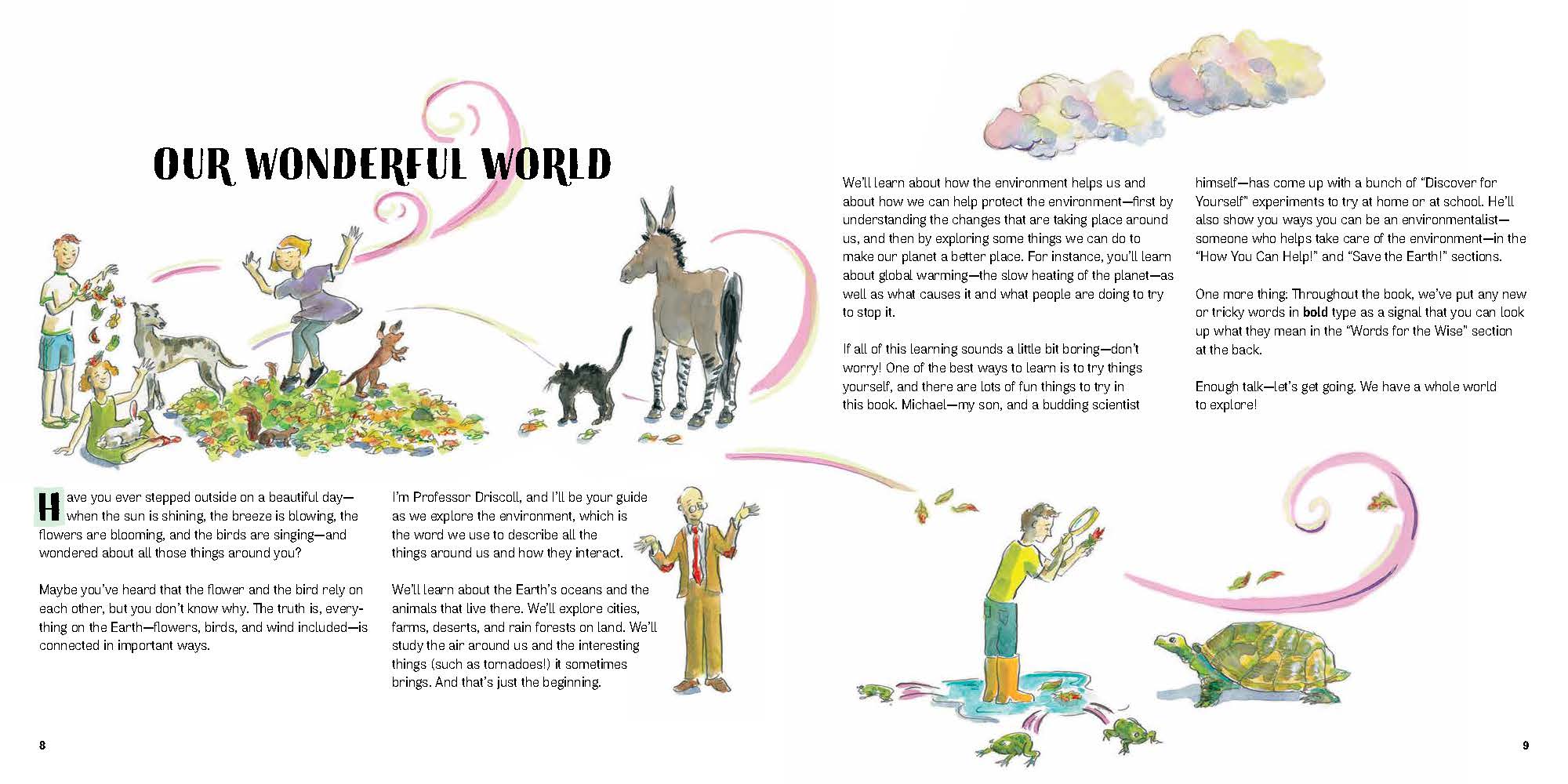 Sample Spread for A Child's Introduction to the Environment