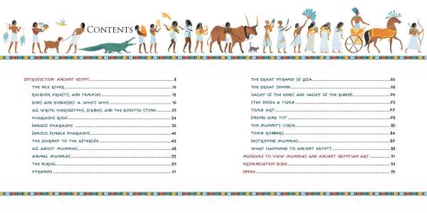 Table of Contents for A Child's Introduction to Egyptology