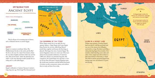 Sample Spread for A Child's Introduction to Egyptology