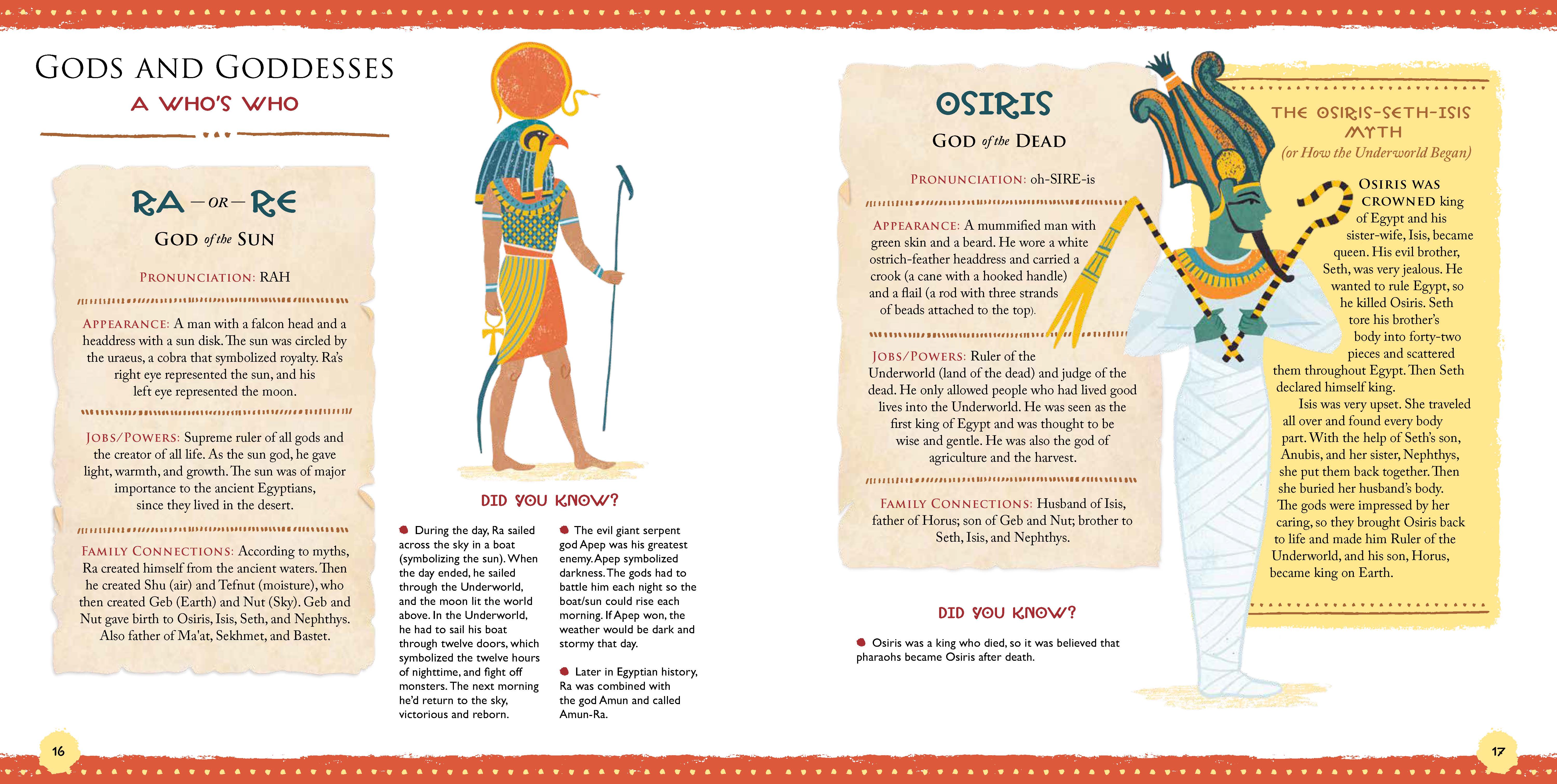 Sample Spread for A Child's Introduction to Egyptology